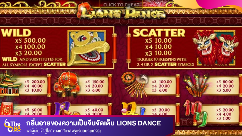 กลิ่นอายของความเป็นจีนจัดเต็ม Lions Dance พาผู้เล่นเข้าสู่โลกของเทศกาลตรุษจีนอย่างแท้จริง